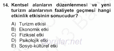 Etkinlik Yönetimi 2012 - 2013 Ara Sınavı 14.Soru