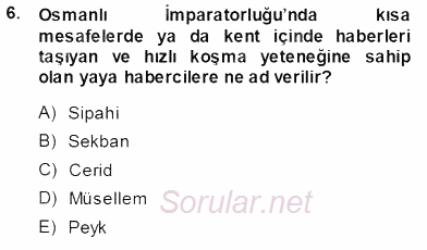 Toplum ve İletişim 2013 - 2014 Tek Ders Sınavı 6.Soru