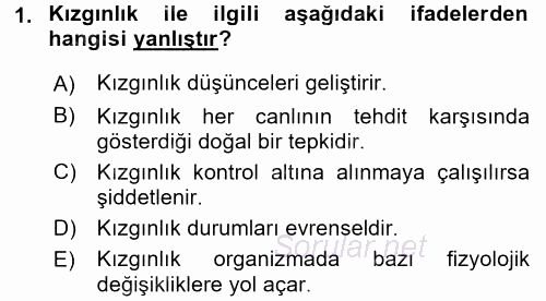 Etkili İletişim Teknikleri 2015 - 2016 Ara Sınavı 1.Soru
