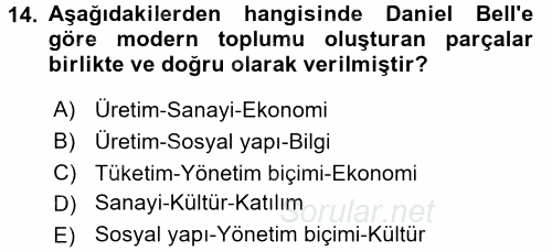 Etkili İletişim Teknikleri 2015 - 2016 Ara Sınavı 14.Soru