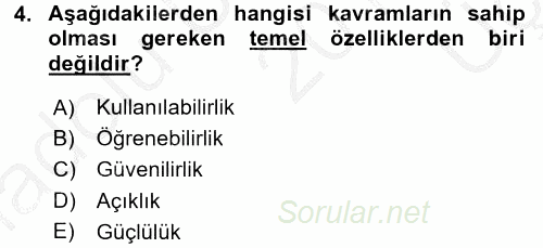 Çocuk, Bilim Ve Teknoloji 2016 - 2017 3 Ders Sınavı 4.Soru