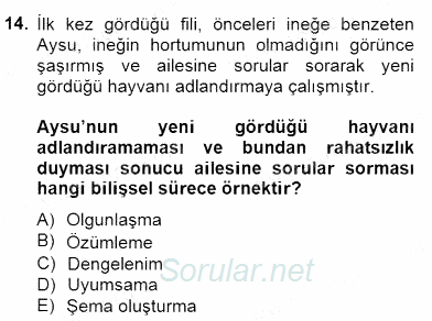 Eğitim Psikolojisi 2014 - 2015 Ara Sınavı 14.Soru Eğitim Psikolojisi 2014 - 2015 Ara Sınavı 14.Soru