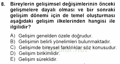 Eğitim Psikolojisi 2014 - 2015 Ara Sınavı 8.Soru Eğitim Psikolojisi 2014 - 2015 Ara Sınavı 8.Soru