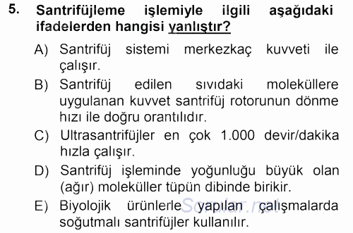 Viroloji 2012 - 2013 Dönem Sonu Sınavı 5.Soru
