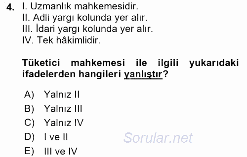 Hukukun Temel Kavramları 2015 - 2016 Dönem Sonu Sınavı 4.Soru