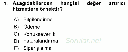 Hizmet Tasarımı 2015 - 2016 Ara Sınavı 1.Soru