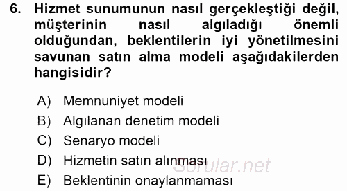 Hizmet Tasarımı 2015 - 2016 Ara Sınavı 6.Soru