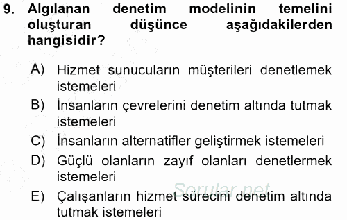 Hizmet Tasarımı 2015 - 2016 Ara Sınavı 9.Soru