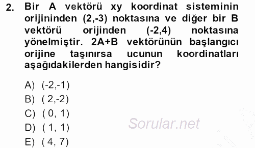 Teknolojinin Bilimsel İlkeleri 1 2014 - 2015 Dönem Sonu Sınavı 2.Soru