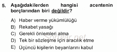 İşletme Hukuku 2013 - 2014 Ara Sınavı 5.Soru