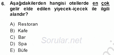 Turistik Alanlarda Mekan Tasarımı 2013 - 2014 Dönem Sonu Sınavı 6.Soru