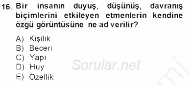 Satış Yönetimi 2014 - 2015 Ara Sınavı 16.Soru