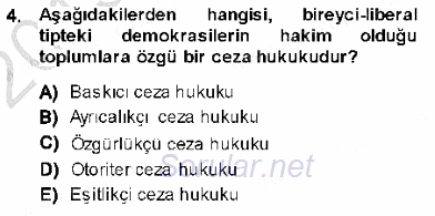 Ceza Hukuku 2013 - 2014 Ara Sınavı 4.Soru