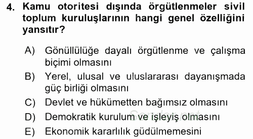Topluma Hizmet Eğitimi 2015 - 2016 Dönem Sonu Sınavı 4.Soru Topluma Hizmet Eğitimi 2015 - 2016 Dönem Sonu Sınavı 4.Soru