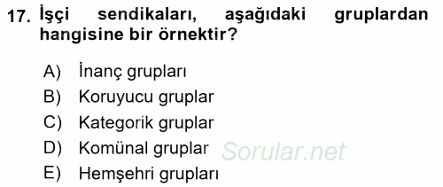 Kamu Ekonomisi 2 2015 - 2016 Ara Sınavı 17.Soru