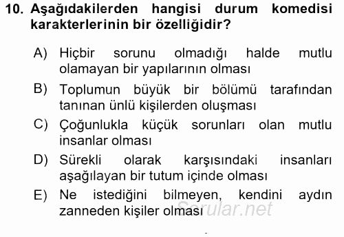 İletişim Ortamları Tasarımı 2015 - 2016 Dönem Sonu Sınavı 10.Soru