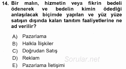 İletişim Ortamları Tasarımı 2015 - 2016 Dönem Sonu Sınavı 14.Soru