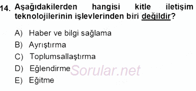 Okulöncesinde Öğretim Teknolojileri Ve Materyal Tasarımı 2013 - 2014 Ara Sınavı 14.Soru