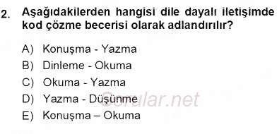 Okulöncesinde Öğretim Teknolojileri Ve Materyal Tasarımı 2013 - 2014 Ara Sınavı 2.Soru