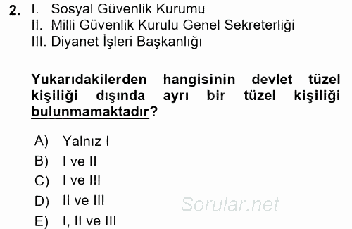 Özel Güvenlik Hukuku 1 2016 - 2017 Ara Sınavı 2.Soru