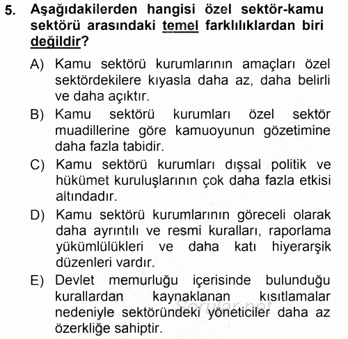 Endüstri İlişkileri 2012 - 2013 Dönem Sonu Sınavı 5.Soru