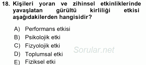 Tüketim Bilinci ve Bilinçli Tüketici 2015 - 2016 Tek Ders Sınavı 18.Soru