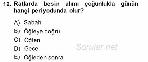 Temel Klinik Bilgisi 2014 - 2015 Ara Sınavı 12.Soru