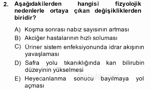 Temel Klinik Bilgisi 2014 - 2015 Ara Sınavı 2.Soru
