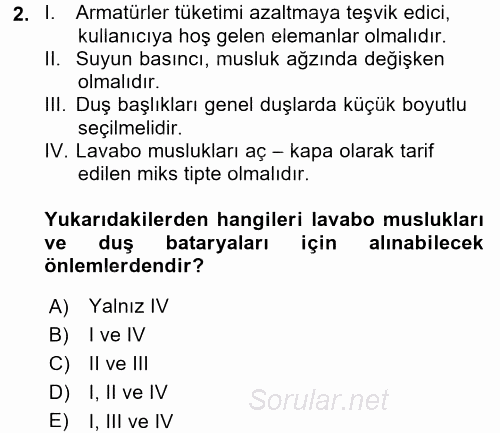 Isıtma Havalandırma ve Klima Sistemlerinde Enerji Ekonomisi 2015 - 2016 Ara Sınavı 2.Soru