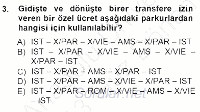 Bilet Satış 2012 - 2013 Dönem Sonu Sınavı 3.Soru