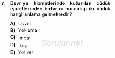 Olaylara Müdahale Esasları 2013 - 2014 Dönem Sonu Sınavı 7.Soru