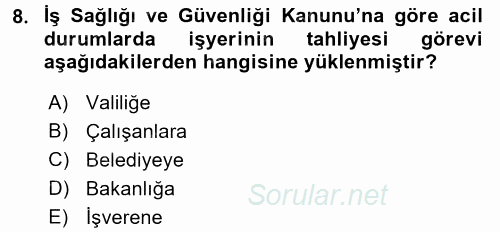 Belge Yönetimi ve Ofis Uygulamaları 2017 - 2018 Dönem Sonu Sınavı 8.Soru