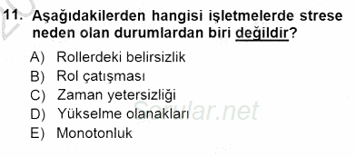 Çağrı Merkezinde Hizmet 2012 - 2013 Dönem Sonu Sınavı 11.Soru