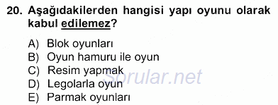 Çocukları Tanıma Teknikleri 2012 - 2013 Ara Sınavı 20.Soru