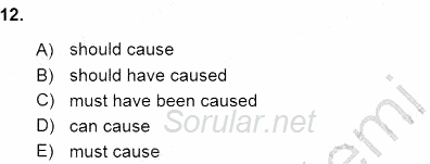 Pedagojik Gramer 1 2015 - 2016 Dönem Sonu Sınavı 12.Soru