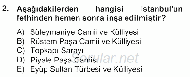 Mimarlik Tarihi 2013 - 2014 Ara Sınavı 2.Soru