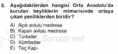 Mimarlik Tarihi 2013 - 2014 Ara Sınavı 5.Soru