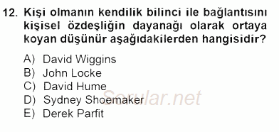 Zihin Felsefesi 2014 - 2015 Dönem Sonu Sınavı 12.Soru