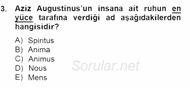 Zihin Felsefesi 2014 - 2015 Dönem Sonu Sınavı 3.Soru