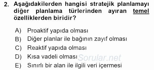 Kurumsal İletişim 2017 - 2018 3 Ders Sınavı 2.Soru