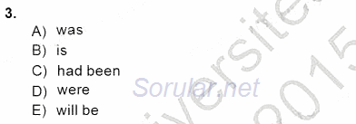 Pedagojik Gramer 1 2014 - 2015 Dönem Sonu Sınavı 3.Soru