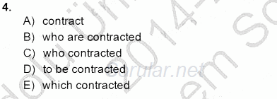 Pedagojik Gramer 1 2014 - 2015 Dönem Sonu Sınavı 4.Soru