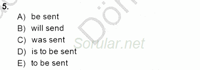 Pedagojik Gramer 1 2014 - 2015 Dönem Sonu Sınavı 5.Soru