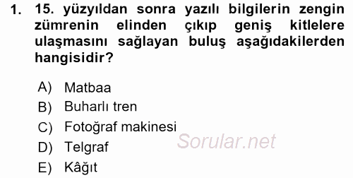 Basın Fotoğrafçılığı 2015 - 2016 Ara Sınavı 1.Soru