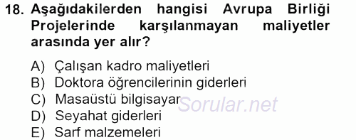 İletişim Araştırmaları 2013 - 2014 Dönem Sonu Sınavı 18.Soru