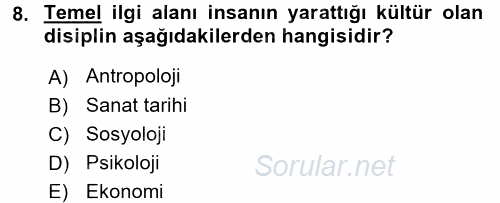 Örgütsel Davranış 2015 - 2016 Ara Sınavı 8.Soru