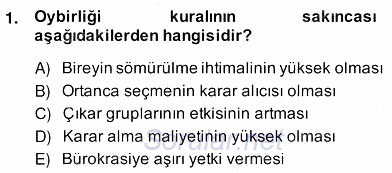 Kamu Ekonomisi 2 2013 - 2014 Ara Sınavı 1.Soru