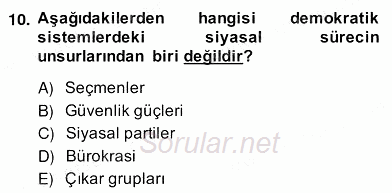 Kamu Ekonomisi 2 2013 - 2014 Ara Sınavı 10.Soru