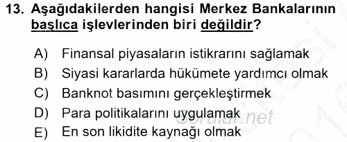 Davranış Bilimlerine Giriş 2015 - 2016 Dönem Sonu Sınavı 13.Soru
