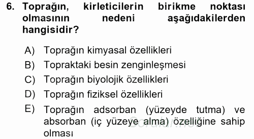 Çocuk, Bilim Ve Teknoloji 2017 - 2018 3 Ders Sınavı 6.Soru